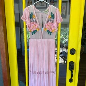 Cleobella Lyric Maxi Dress Pink size Medium
